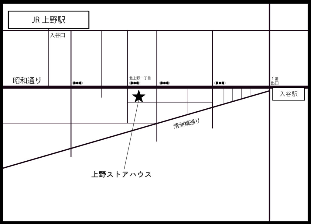 上野ストアハウス　地図