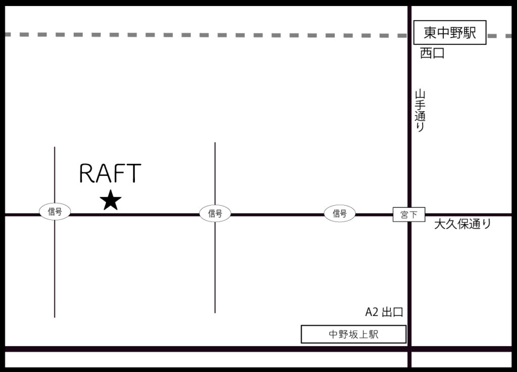 RAFT（ラフト）　地図
