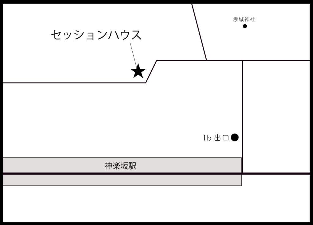 神楽坂セッションハウス　地図