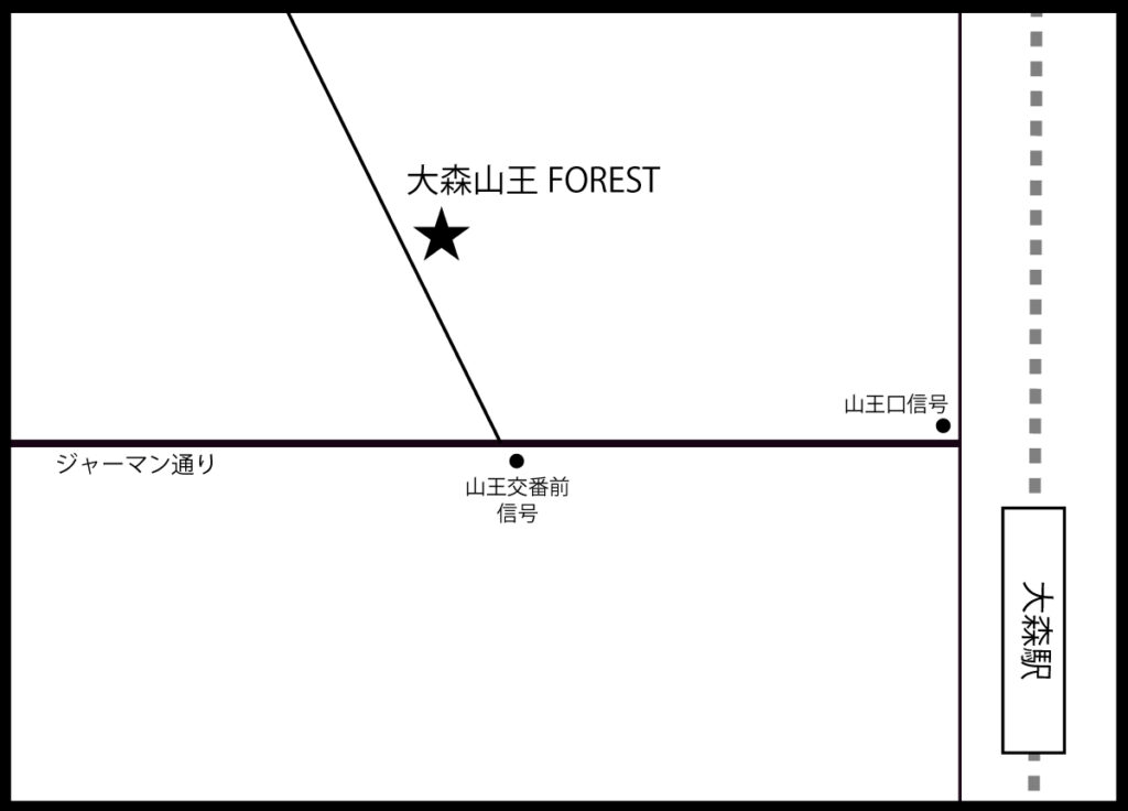 大森山王FOREST　地図
